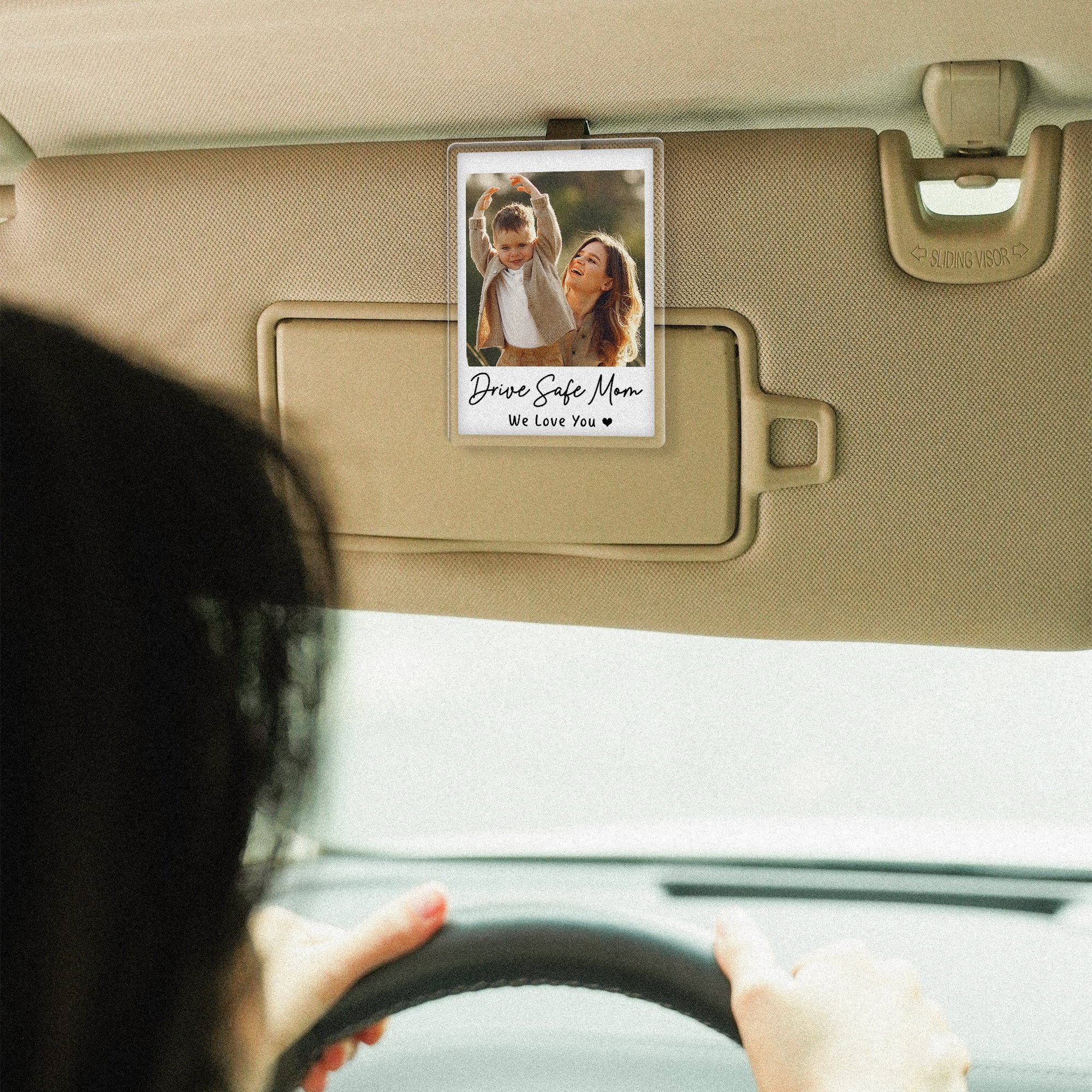 Personalized Car Visor Clip Picture Frame With Song Gifts, Romantic Car Photo Accessories, Custom Photo Holder Music Acrylic Plaque Sun Visor Clip